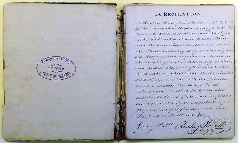 p. 3, The general regulation, both of the street lines and draining of the surface of the incorporated part of the Township of Moyamensing, bounded on the N. by Cedar Street, on the S.E. by the Passyunk road, on the S. by Federal Street, and on the W. by the E.