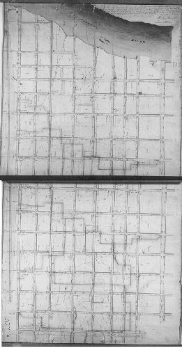 Plan, We the undersigned City Regulators do certify that this is [?] plan describing the directions of ascents, descents and common sewers in that part of the City lying between High and Cedar Streets & between Broad Street & the River Schuylkill which was reported by us. Approved by the Select and Common Councils the 2d day of October 1817 and by them directed to be recorded agreeable to the 10th Section of an Ordinance authorizing the Mayor to appoint City Regulators or Surveyors and establishing an office preserving the Records of their proceedings and for other purposes, signed the 6th day of August 1814.