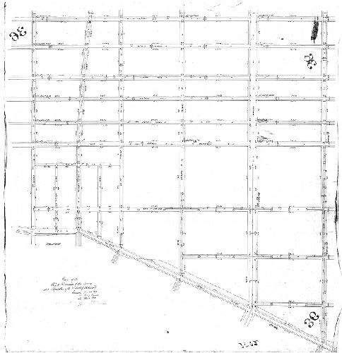 Plan, Plan of the Third Division of the survey and regulation of the District of Richmond. Surveyed 9 mo 10th 1847 by Henry Haines and Joseph Fox