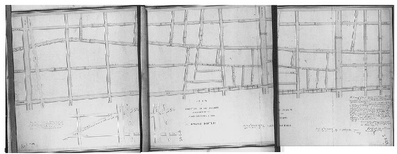 Plan, Plan of re-established grades of portions of the Second & Fourth Sections of Richmond District. [Survey returned June 1, 1852; confirmed by Court Nov. 11. 1852]