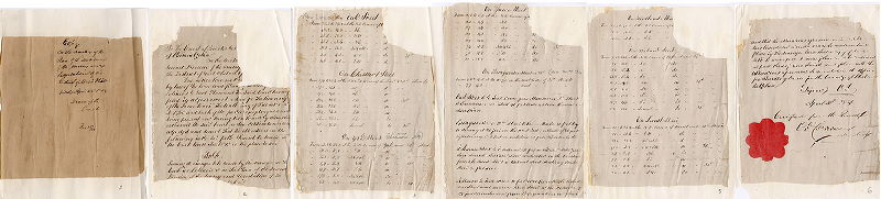 Plan, Table showing the changes to be made in the curb levels, streets &c in the Plan of the Second Division of the Survey and Regulation of the District of West Philadelphia … Filed April 20, 1854. Decree of Court [of Quarter Sessions.] 