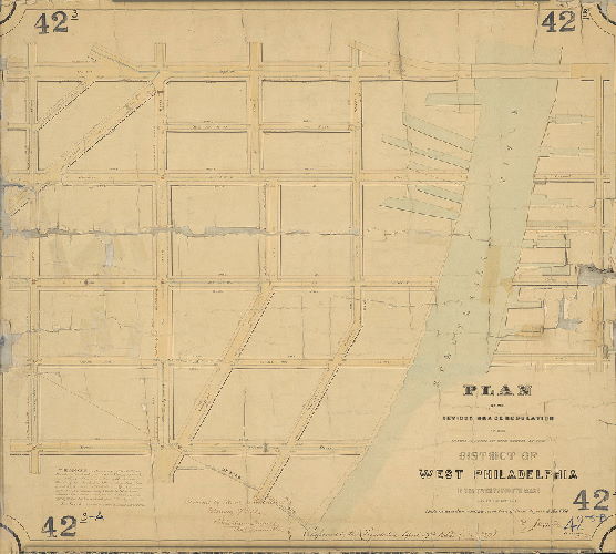 Plan, Plan of the revised grade regulations of the Second Section of the District of West Philadelphia in the Twenty-fourth Ward, City of Philadelphia.. Made in accordance with a resolution of Councils passed Nov. 1861 by James Miller. [Confirmed Board of Surveyors Feb. 17, 1862]