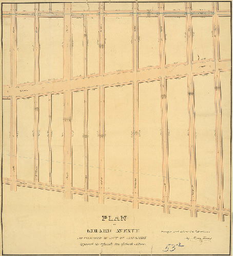 Plan, Plan of Girard Avenue as changed by Act of Assembly approved the fifteenth day of March A.D. 1847. Surveyed and returned 2nd Mo. 21st 1848 by Henry Haines