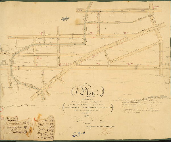 Plan, Plan of the Fourth Division of the survey and regulation of the Northern Liberties . . . Passed the 17th day of April [AD] 1795. Surveyed and returned March 3rd, 1819, per Rob. Brooke, J. Kessler.