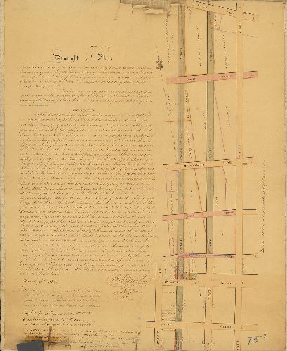 Plan, Draught or plan of the First Section of the survey of the District of Spring Garden, made in pursuance of an Act of the Legislature of Pennsylvania