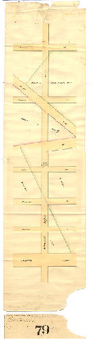 Plan, Plan of Schuylkill 8th Street [from Parrish to Morris] . . . Filed 18 June 1841. [Attachment: Court confirmation of plan]