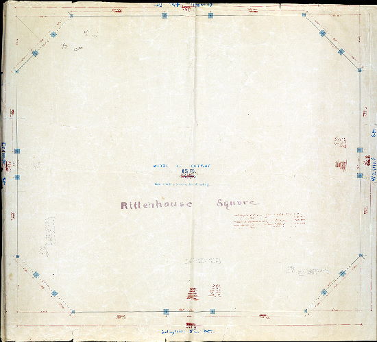 Plan (alternate image), Plan of Rittenhouse Square. 