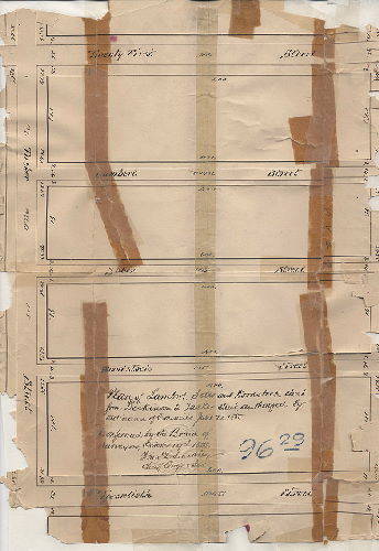 Plan, Plan of Lambert, Sober and Woodstock Street from Dickinson to Tasker Street. [Ordinance June 22, 1885; confirmed Oct. 19, 1885