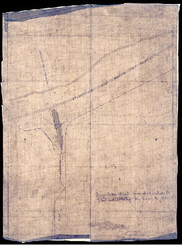 Plan, [No title. City Avenue crossing the Philadelphia and Reading Railroad, west bank of Schuylkill River]