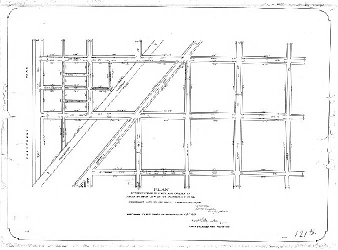 Plan, Plan of the revision of lines and grades of Oxford St. from 28th St. to Fairmount Park. [Ordinance March 18, 1891; confirmed July 6, 1891]