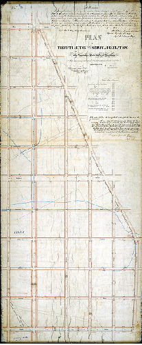 Plan, Plan of the Fifth Section of the survey & regulation of the Twenty-first Ward of the City of Philadelphia [Ordinance Aug. 15, 1855; approved May 3,1858; confirmed by Court July 17, 1858]