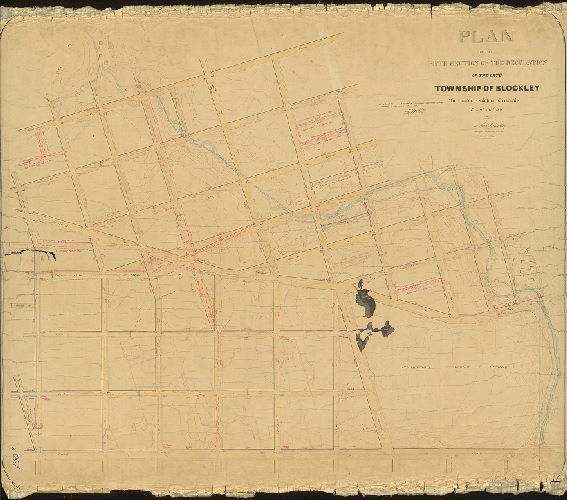 Plan, Plan of the Fifth Section of the regulation of the late Township of Blockley. [Resolution Sept. 29, 1858; confirmed May 18, 1896] 