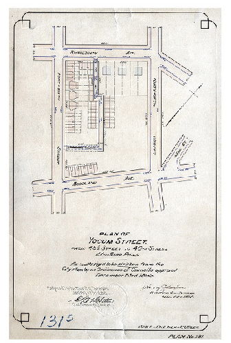 Plan, Plan of Yocum Street from 45-1/2 Street to 46th St, 27th Ward, Phila., as authorized to be stricken from the City Plan [Ordinance Dec. 23, 1895; confirmed Jan. 17, 1898]