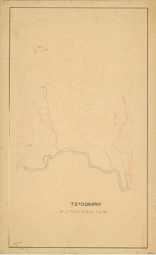 Plan, Topography on a portion of Plan 132