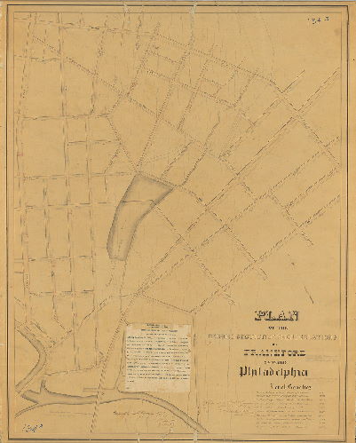 Plan, Plan of the Second Section of the regulations of Frankford, 23d Ward Philadelphia. 