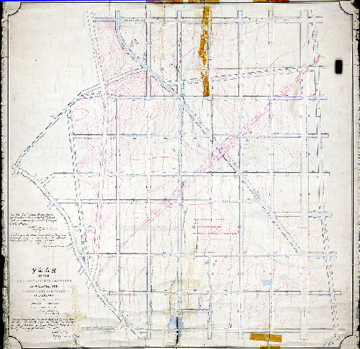 Plan, Plan of the revision of lines and grades of Plan No. 135, Twenty-second Ward Philadelphia [Ordinance March 23, 1886; various confirmations, 1886 to 1899]