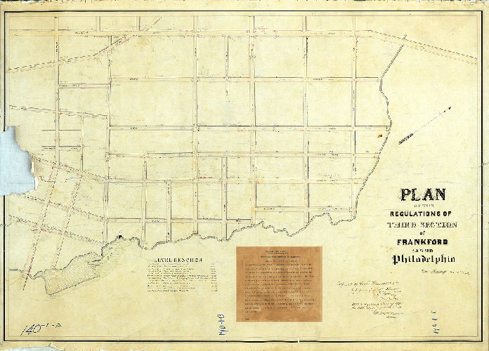 Plan (alternate image), Plan of the regulations of the Third Section of Frankford, 23d Ward Philadelphia.