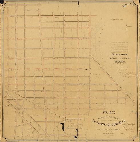 Plan, Plan of the Fourth Section of the survey of the Township of Blockley