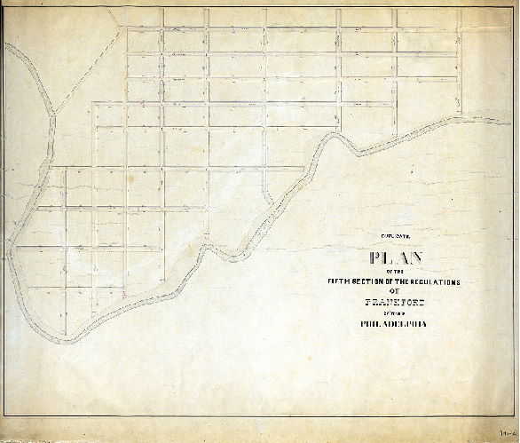 Plan (alternate image), Plan of the Fifth Section of the regulations of Frankford, 23rd Ward, Philadelphia [No dates or signatures]
