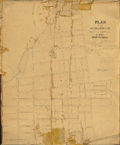 Plan, Plan of the regulations of Whitehall, 23d Ward Philadelphia. [Ordinance Aug. 15, 1855; approved by Board of Surveyors Nov. 1, 1858; confirmed by Court Dec. 22, 1860]