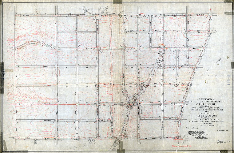 Plan, A revision of the lines and grades of City Plan 149 bounded by Germantown Avenue, Emlen Street, Mermaid Lane, and Gravers Lane and that portion of City Plan 288 bounded by Emlen St., Cherokee St., Mermaid Lane and Gravers Lane, 22d Ward. Philadelphia. [Ordinance Nov. 10, 1900; confirmed Oct. 1, 1906]