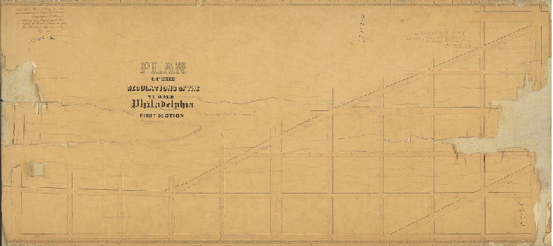Plan (alternate image), Plan of the regulations of the 23rd Ward, First Section, Philadelphia. [Resolution Dec. 19, 1857; confirmed by Court May 19, 1862 and Feb. 15, 1871]