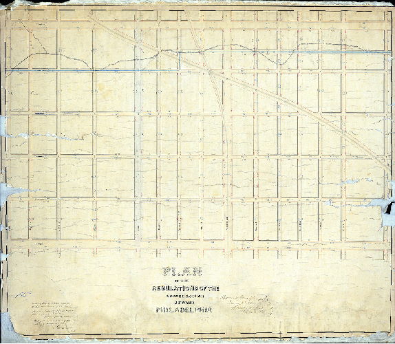 Plan (alternate image), Plan of regulations of the Second Section of the 23d Ward Philadelphia. [Approved Jan. 8, 1860; confirmed by Court May 10, 1863]