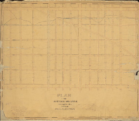 Plan, Plan of regulations of the Second Section of the 23d Ward Philadelphia. [Approved Jan. 8, 1860; confirmed by Court May 10, 1863]