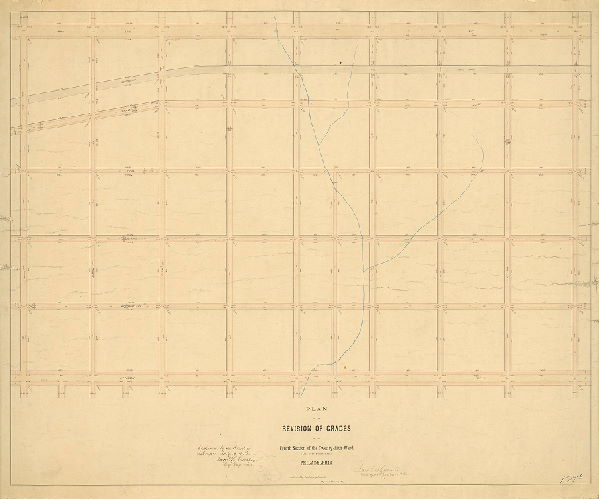Plan, Plan of the revision of grades on the Fourth Section of the Twenty-fifth Ward (late Twenty-third Ward) Philadelphia. [Ordinance May 1, 1874; confirmed July 19, 1875.]