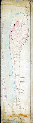 Plan (alternate image), Plan of the lines and grades of Ridge Avenue [Resolution June 24, 1871; confirmed March 17, 1873]