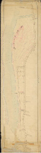 Plan, Plan of the lines and grades of Ridge Avenue [Resolution June 24, 1871; confirmed March 17, 1873]
