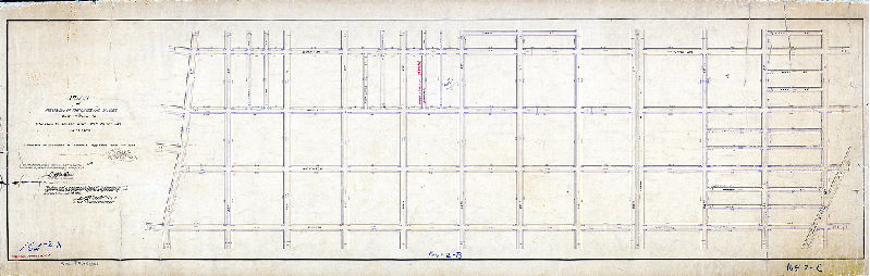 Plan (alternate image), Plan of revision on the lines and grades of part of Plan 164. Wharton to Tasker and 22nd to 33rd Sts. 36th Ward. [Ordinance April 4, 1894; confirmed 1894 and 1913]