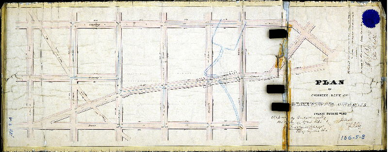 Plan, Plan of changed line of Greenway Avenue Twenty-fourth Ward