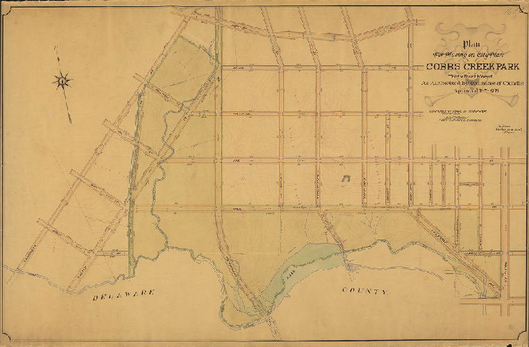 Plan, Plan for placing on City Plan Cobbs Creek Park, Thirty-fourth Ward. [Ordinance July 7, 1908; confirmed May 3, 1909] 