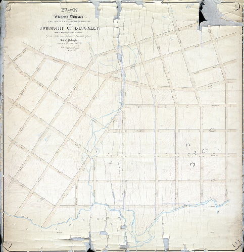 Plan (alternate image), Plan of the Eleventh Division of the survey and regulation of the late Township of Blockley [Resolution Dec. 31, 1875; survey returned Dec. 1877; no confirmation date]