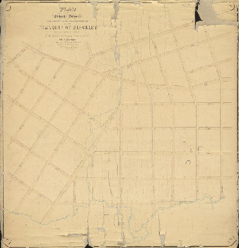 Plan, Plan of the Eleventh Division of the survey and regulation of the late Township of Blockley [Resolution Dec. 31, 1875; survey returned Dec. 1877; no confirmation date]