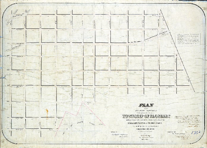 Plan (alternate image), Plan of the Eighth Section of the survey of the late Township of Blockley, made agreeably to the Acts of the General Assembly of the Commonwealth of Pennsylvania approved April 3rd, 1851 and May 13th, 1857. Surveyed under a contract made with the Blockley Commissioners by Samuel L. Smedley, City Surveyor & Regulator, 11th Dist., Philadelphia, Pa. Approved by the Board of Surveyors...March 3d, 1862.