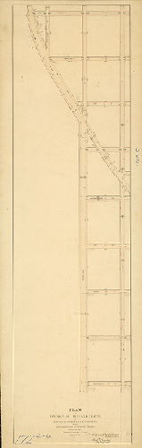 Plan, Plan of the revision of lines and grades of Thirty-third Street and Ridge Avenue between Montgomery and Huntingdon Streets, 28th Ward [Resolution July 25, 1872; confirmed Oct. 21, 1872] 