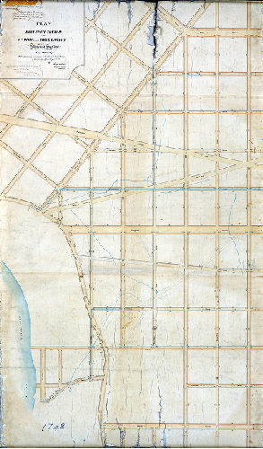 Plan, Plan of the Eleventh Section of the survey and regulation of the Twenty-first Ward of the City of Philadelphia [Ordinance Aug. 15, 1855; approved July 18, 1860; confirmed by Court May 19, 1862]