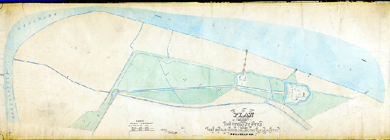 Plan, Plan of property of the United States comprising Fort Mifflin, Mud Island, and the Old Lazaretto in the Twenty-fourth Ward Philadelphia.