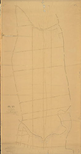 Plan, Plan of a portion of 23rd Ward lying between Pennypack Creek and Poquessing Creek east of Bristol Turnpike [Resolution July 13,1860 ; approved by Board of Surveyors Dec. 1, 1862; confirmed by Court May 18, 1863]