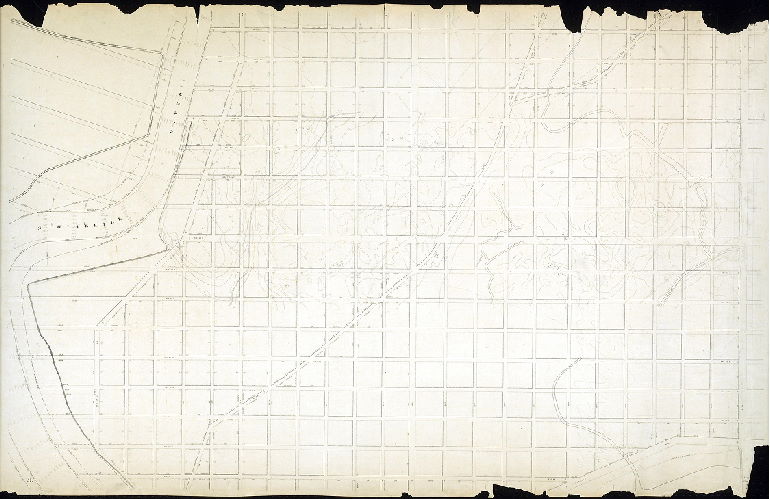 Plan (alternate image), [No title. Part of South Philadelphia. Lithograph. "21." See plan 210-Z_HP for similar plan of another section of Philadelphia]