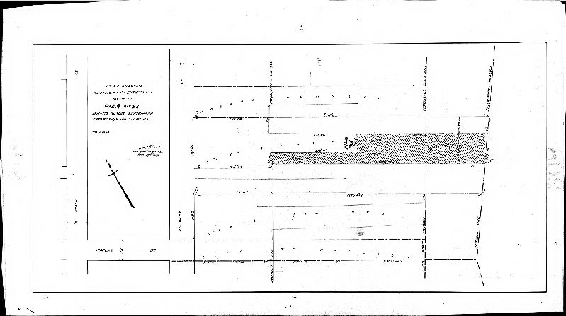 Plan, Plan showing addition and extension made to Pier No. 38 during August, September, October and November 1896