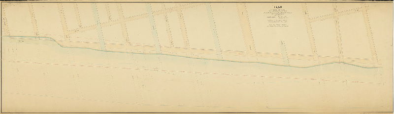 Plan, Plan of the Delaware River front from Westmoreland to Pike Street showing the wharfing in connection with the different properties and ownership of the same, surveyed 1866-67 [Act of Assembly May 20, 1864; ordinance Nov. 12, 1864]