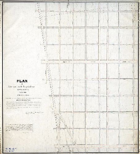 Plan (alternate image), Plan of line and curb regulations, Fifth Section, 25th Ward Philada. [Ordinance Oct. 13, 1866; approved Board of Surveyors Dec. 21, 1868]