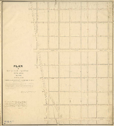 Plan, Plan of line and curb regulations, Fifth Section, 25th Ward Philada. [Ordinance Oct. 13, 1866; approved Board of Surveyors Dec. 21, 1868]