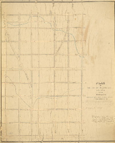 Plan, Plan of line and curb regulations, Sixth Section, 25th Ward Philada. [Ordinance Oct. 13, 1866; approved Board of Surveyors Dec. 21, 1868]