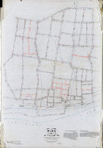 Plan (alternate image), Plan of the survey and regulation of the Twelfth Section, Twenty-first Ward Philadelphia. [Resolution Nov. 6, 1856; approved March 1, 1869; confirmed by Court Dec. 20 , 1870 and March 16, 1871]