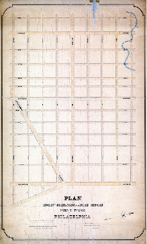 Plan, Plan of the survey and regulation of the Sixth Section, First Ward, Philadelphia