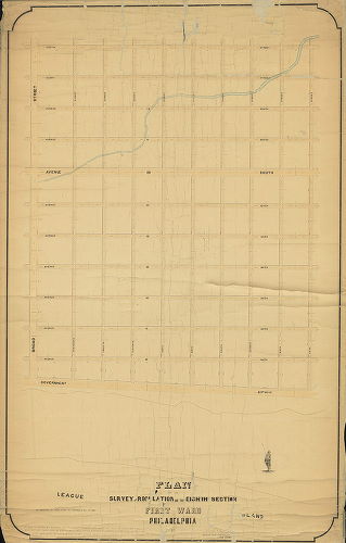 Plan, Plan of the survey and regulation of the Eighth Section, First Ward, Philadelphia. [Resolution May 11, 1867] 